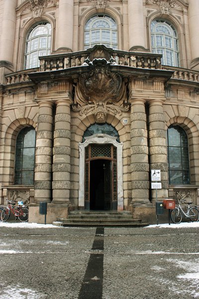 The city hall in Potsdam - The main entrance / Das Rathaus in Potsdam - der Haupteingang / Городская ратуша в Потсдаме - главный вход